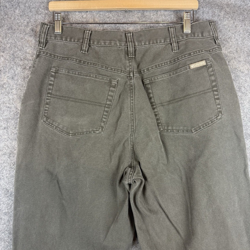 Columbia Upland Pants Mens 34x32 Brush Guard Beige Hunting Gorpcore Gray Beige - Picture 4 of 10
